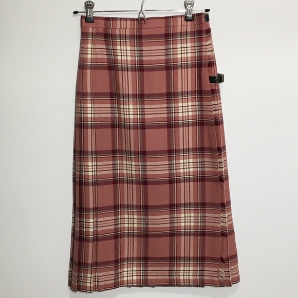 Vintage Dresses & Skirts - Vintage Kilt by JEDBURGH of SCOTLAND tartan skirt shades of pink ❤️Host Pick❤️